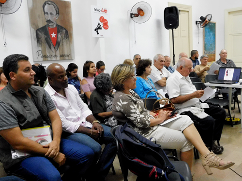 Participantes en la conferencia de prensa efectuada este lunes en la Casa de la Prensa (Foto: Yoandry Avila Guerra)