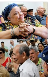 Isabel Moya Richards y Eduardo Yassels, dos de los premiados con el Premio José Martí este año, durante la conferencia de prensa donde se anunciaron los laureados (Fotos: Yoandry Avila Guerra)