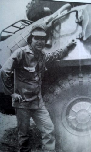 Manuel durante su etapa como combatiente internacionalista en Angola