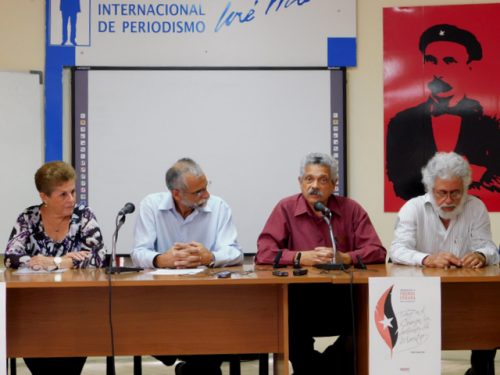 De izquierda a derecha, Dolores Guerra, Ariel Terrero, Pedro Pablo Rodríguez y Luis Toledo Sande (Foto: YAG)