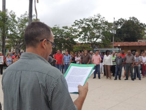 Acto en Ciego de Avila por el Día de la Prensa Cubana (Foto: EDRB)