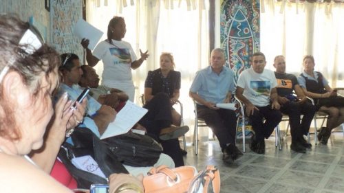 Encuentro entre periodistas y directivos de la Empresa Eléctrica en la Isla de la Juventud (Foto: KAR)