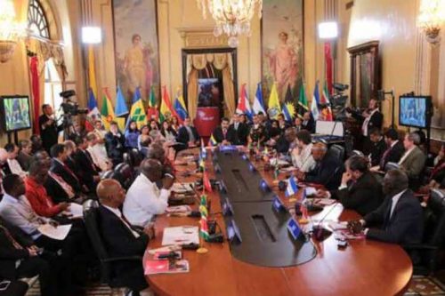 Sesión de la XIV Cumbre ALBA-TCP en el Palacio de Miraflores, Caracas (Foto: Prensa Bolivariana)