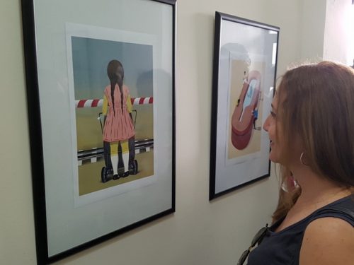 Estudios Ares donde se exhibe la exposición personal de Yaimel López (Foto: GorgoyCrespo)