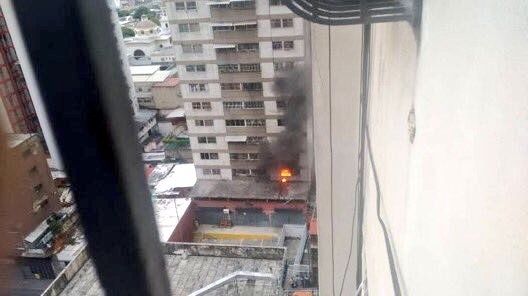 edificio impacto atentado caracas