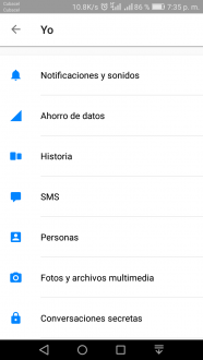 Ahorrar datos en Facebook Messenger