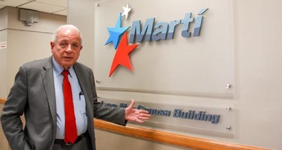 Tomás Regalado en el edificio Mas Canosa de Radio y TV Martí. Foto: Archivo