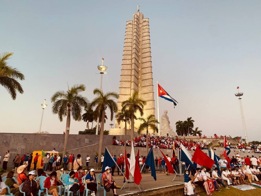 Plaza de la Revolución el 1ro de mayo de 2022