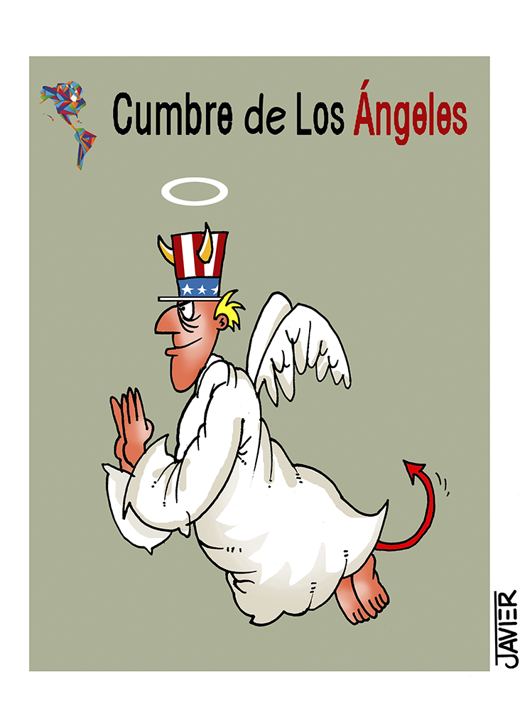 Caricatura Cumbre de las Américas