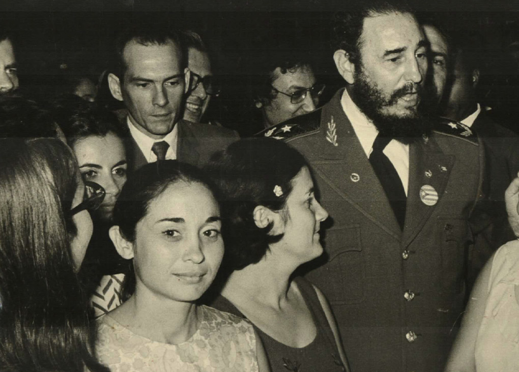 Junto al Comandante Fidel