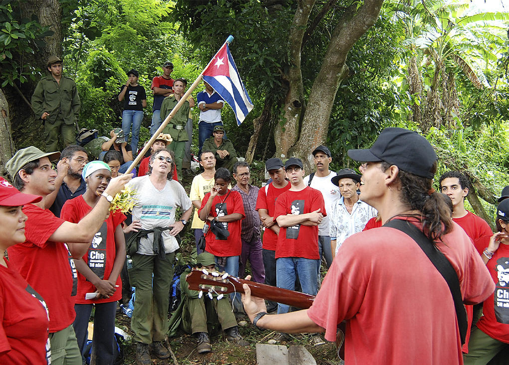 Homenaje a Guillermo Cabrera en LLanos del Infierno, Sierra Maestra