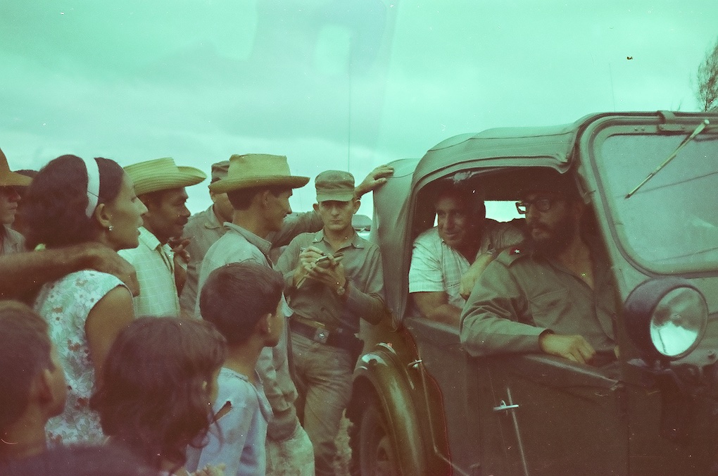 Elvin Fontaine junto a Fidel Castro