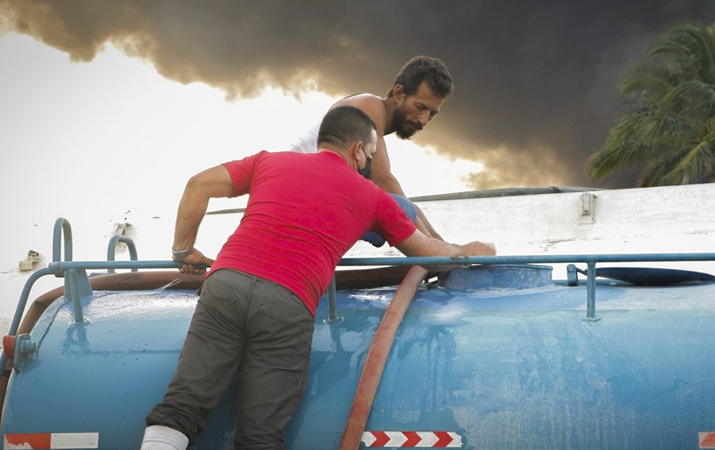 Solidaridad ante incendio en Matanzas