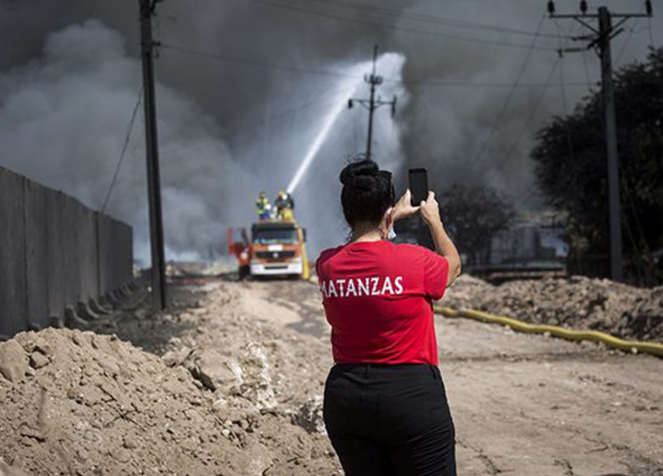 Yirmara en el incendio de Matanzas