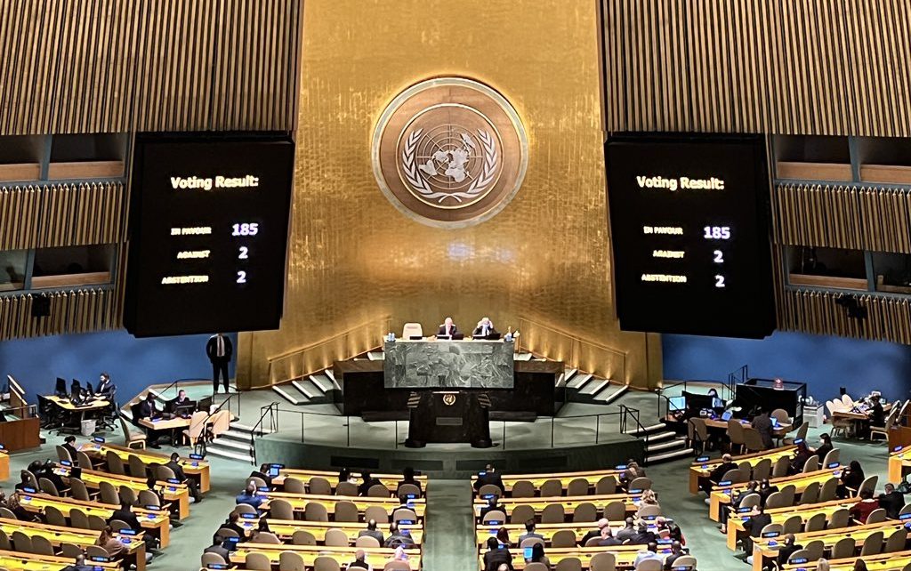 Votacion en la ONU