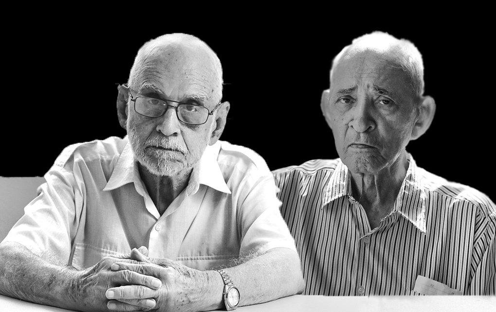 Eduardo Yasells Ferrer y Ernesto Pérez Shelton, autores del libro Alarma de combate